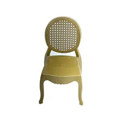 F-KC108-WH Sammy kids chair in champagne gold plastic