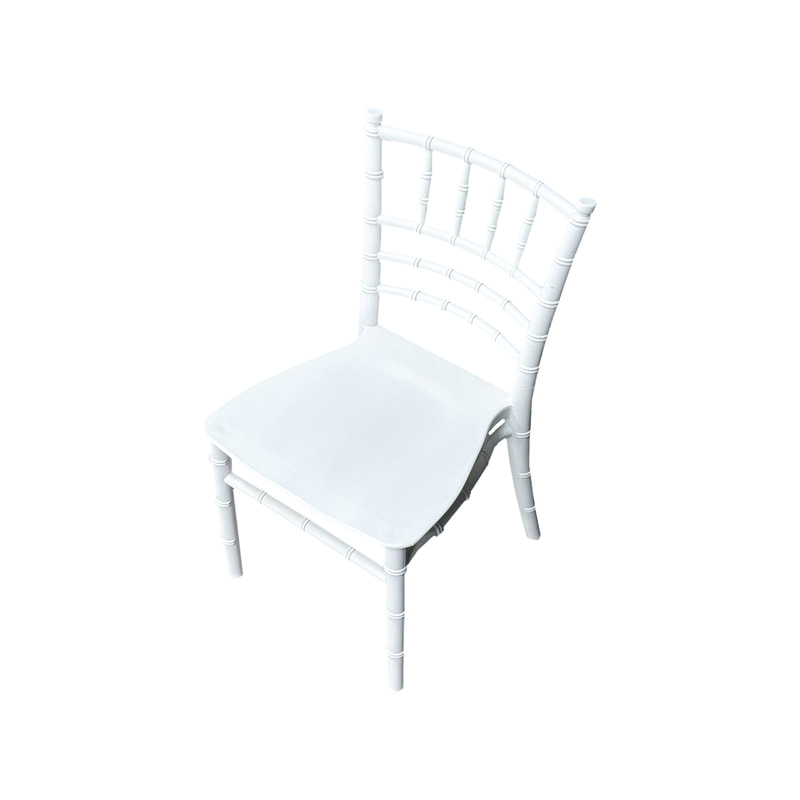 F-KC109-WH Chivari kids chair in white plastic