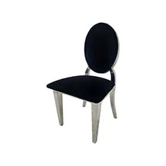 Silver Dior Barstool - Black F-BS132-BL