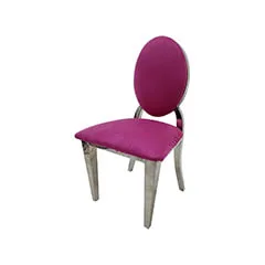 Silver Dior Barstool - Hot Pink F-BS132-HP