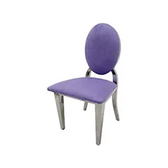 Silver Dior Barstool - Lilac F-BS132-LL