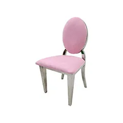 Silver Dior Barstool - Light Pink F-BS132-LP
