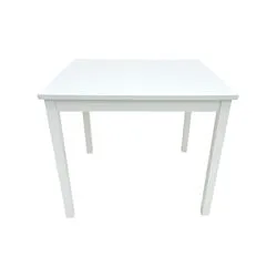 F-KT117-WH Zen kids table with white spray painted top and legs