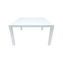 F-KT118-WH Emman kids table in metal with white spray painted top and legs