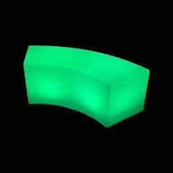 F-LD101-MC Luxe LED curved bench with remote control