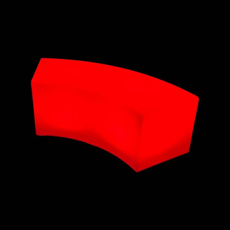 F-LD101-MC Luxe LED curved bench with remote control