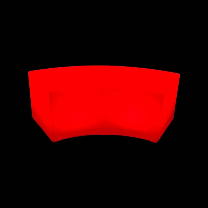 F-LD101-MC Luxe LED curved bench with remote control