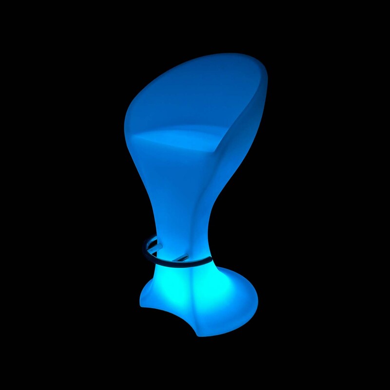 F-LD102-MC Luxe LED barstool with remote control