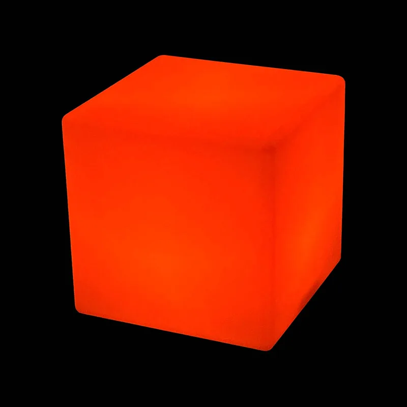F-LD106-MC Luxe LED cube seat with remote control