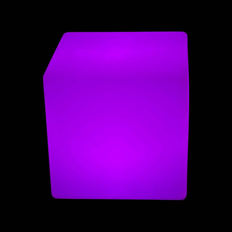 F-LD106-MC Luxe LED cube seat with remote control
