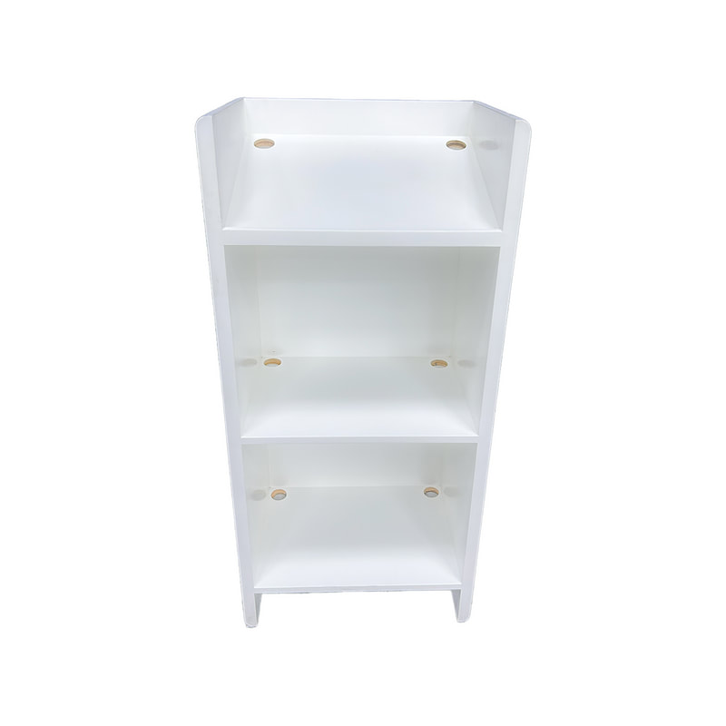 F-LE103-WH Type 3 lectern in white paint finish with a recessed front panel