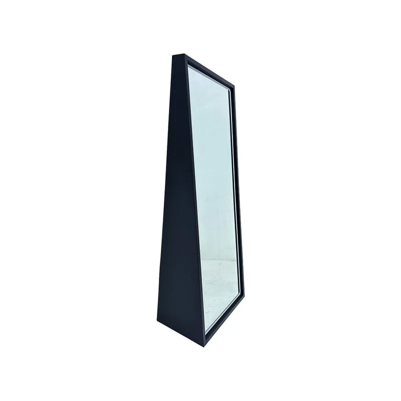 F-MI102-BL Kayami full height mirror in black with LED strip