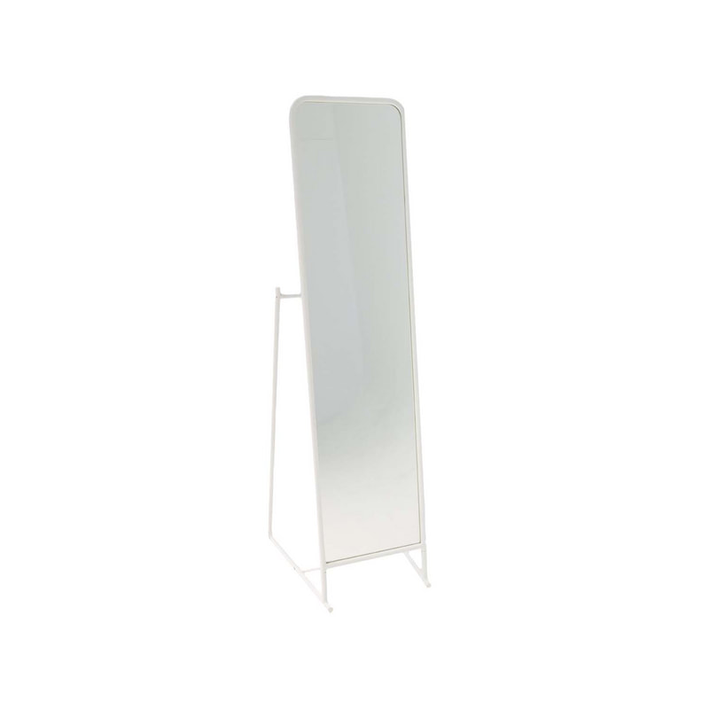 F-MI153-WH Astrid full height mirror with a white metal frame
