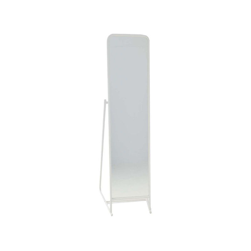 F-MI153-WH Astrid full height mirror with a white metal frame