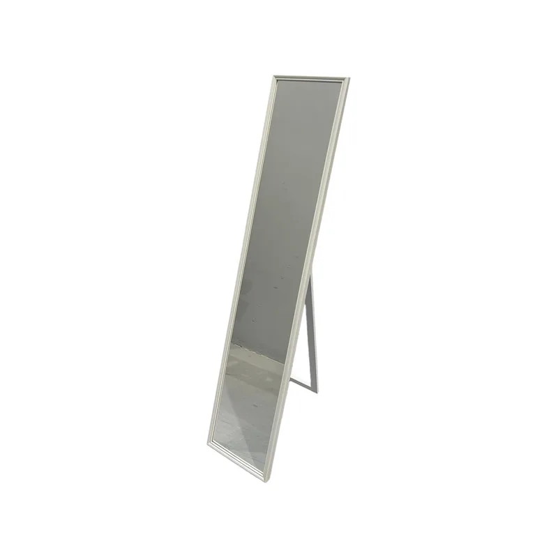 F-MI155-WH Caddie full height standing mirror with white frame
