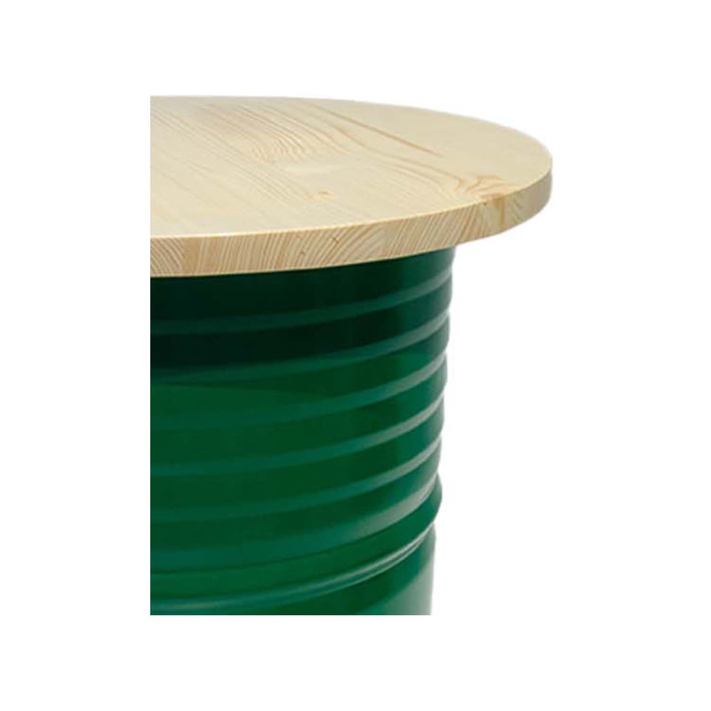 F-OL505-GR Arki high table in green with a light wooden top