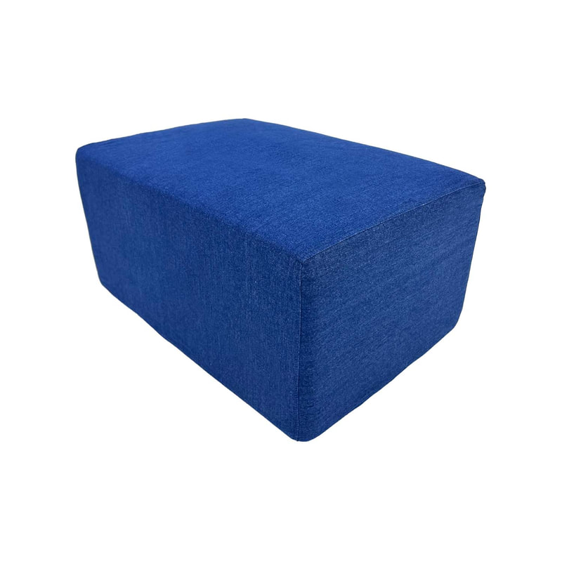 F-OT101-DN Endless Lounge Ottoman Type A in denim