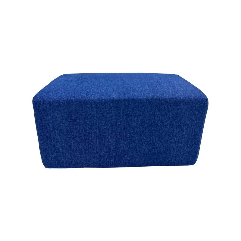 F-OT101-DN Endless Lounge Ottoman Type A in denim