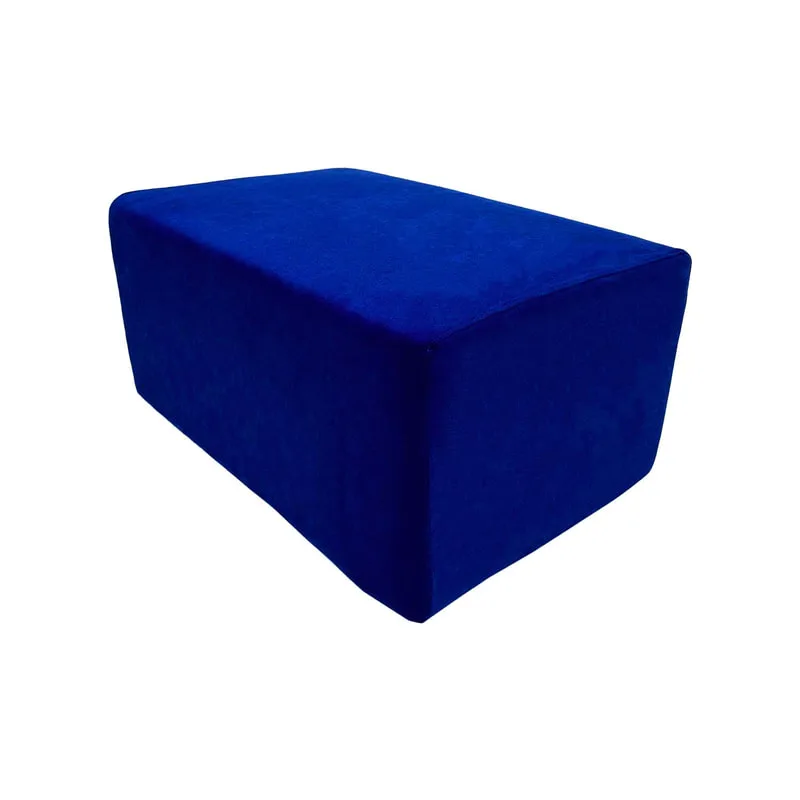 F-OT101-RB Endless Lounge Ottoman Type A in royal blue suede