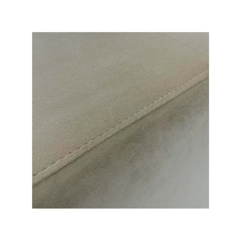 F-OT101-TF Endless Lounge Ottoman Type A in toffee velvet