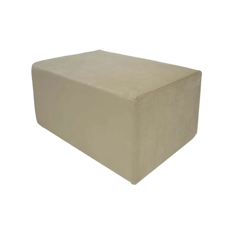 F-OT101-TF Endless Lounge Ottoman Type A in toffee velvet