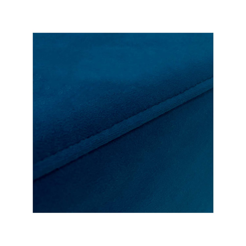 F-OT101-TL Endless Lounge Ottoman Type A in teal velvet