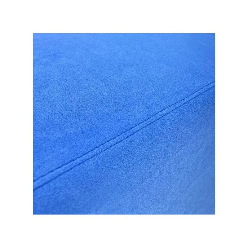 F-OT102-LB Endless Lounge Ottoman Type B in light blue suede