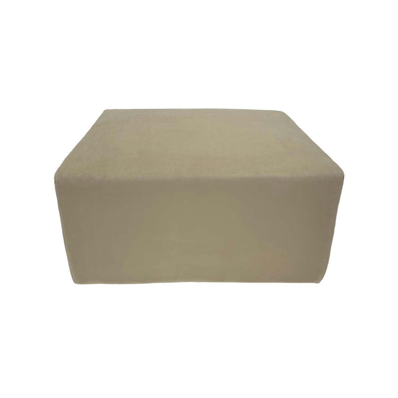 F-OT102-TF Endless Lounge Ottoman Type B in toffee velvet