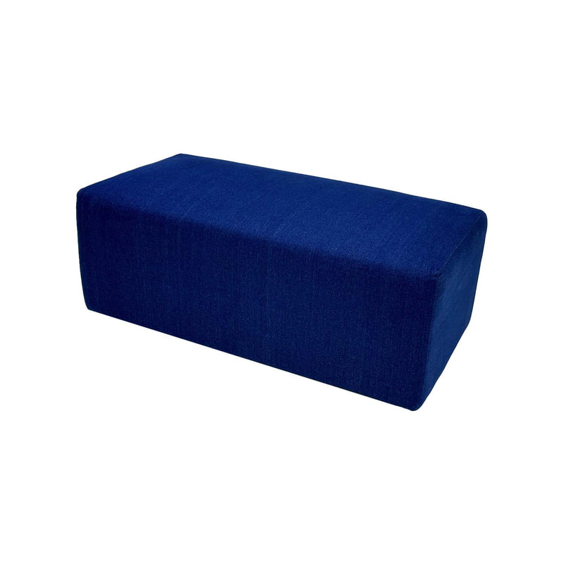 F-OT103-DN Endless Lounge Ottoman Type C in denim