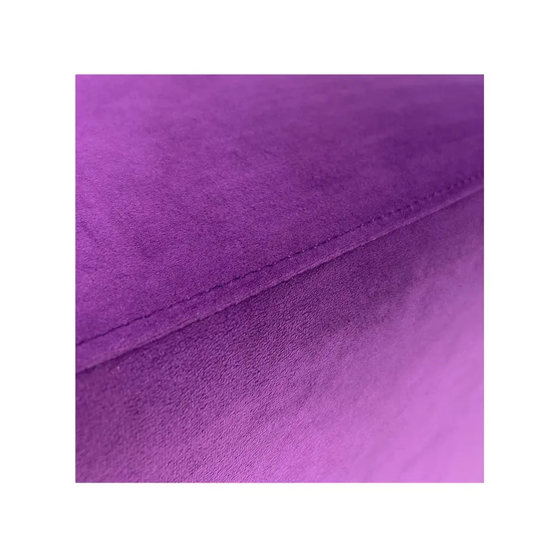 F-OT103-PR Endless Lounge Ottoman Type C in purple velvet