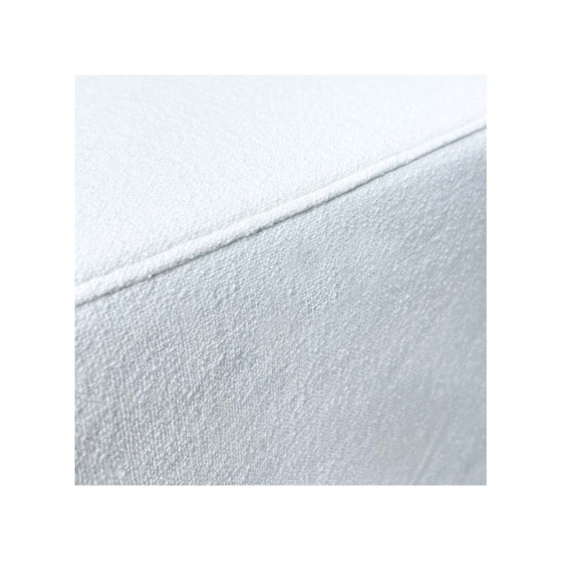 F-OT103-WH Endless Lounge Ottoman Type C in white fabric