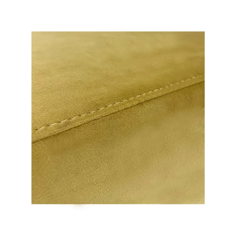F-OT104-CG Endless Lounge Ottoman Type D in champagne gold velvet
