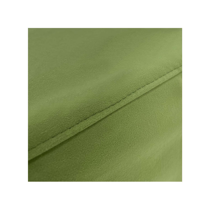 F-OT104-SG Endless Lounge Ottoman Type D in sage green velvet
