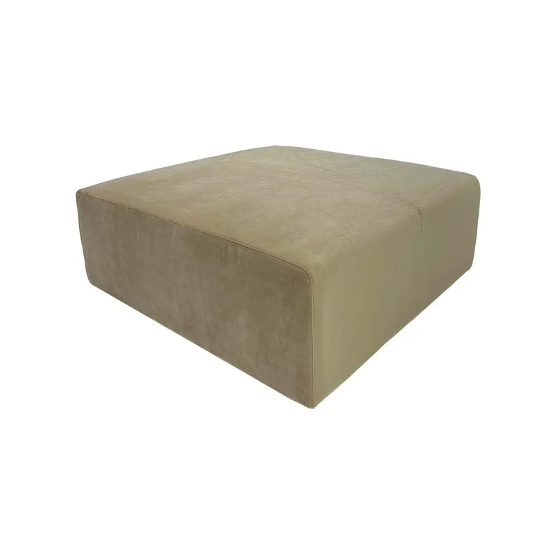 F-OT104-TF Endless Lounge Ottoman Type D in toffee velvet