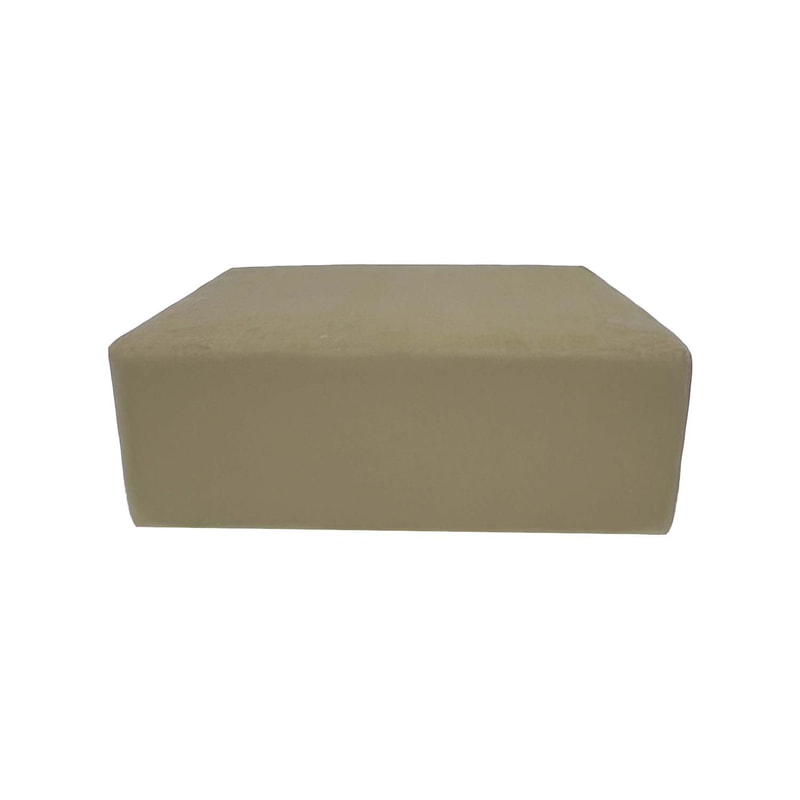 F-OT105-TF Endless Lounge Ottoman Type E in toffee velvet