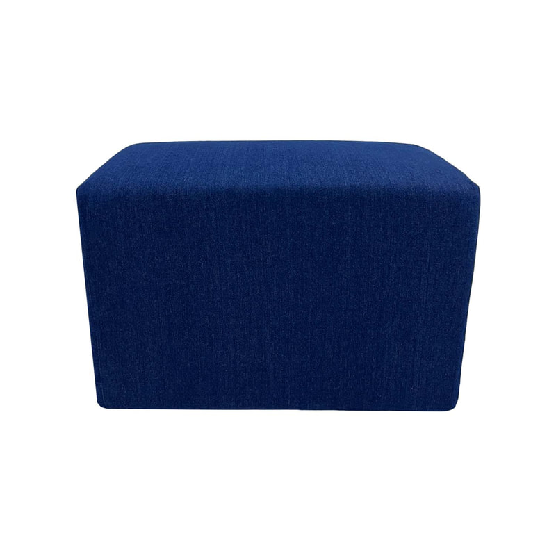 F-OT106-DN Endless Lounge Ottoman Type F in denim