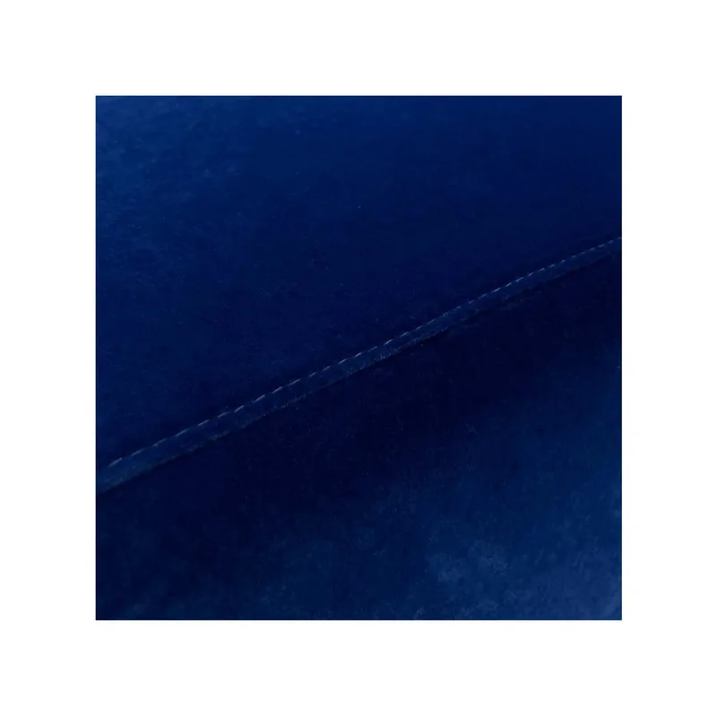 F-OT106-MB Endless Lounge Ottoman Type F in midnight blue velvet