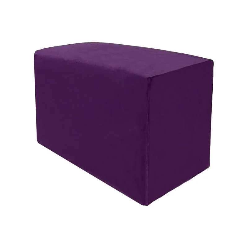 F-OT106-PR Endless Lounge Ottoman Type F in purple velvet