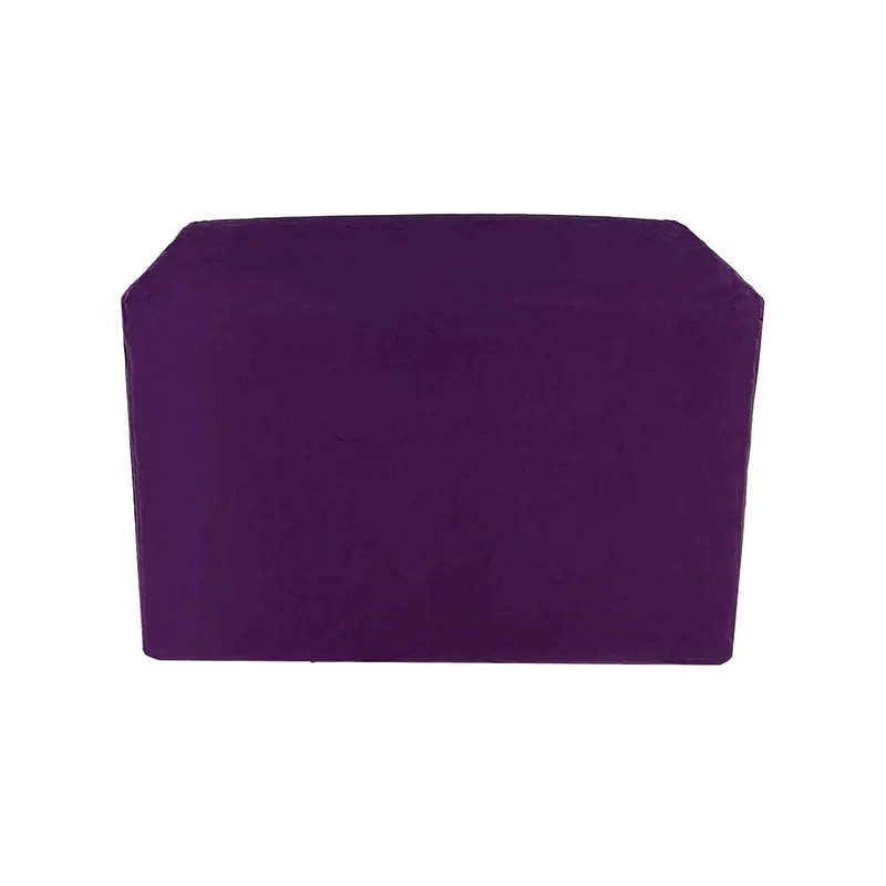 F-OT106-PR Endless Lounge Ottoman Type F in purple velvet