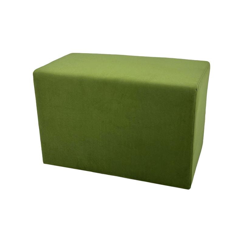 F-OT106-SG Endless Lounge Ottoman Type F in sage green velvet