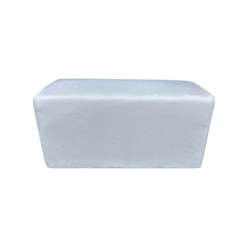 F-OT107-WH Endless Lounge Ottoman Type G in white fabric