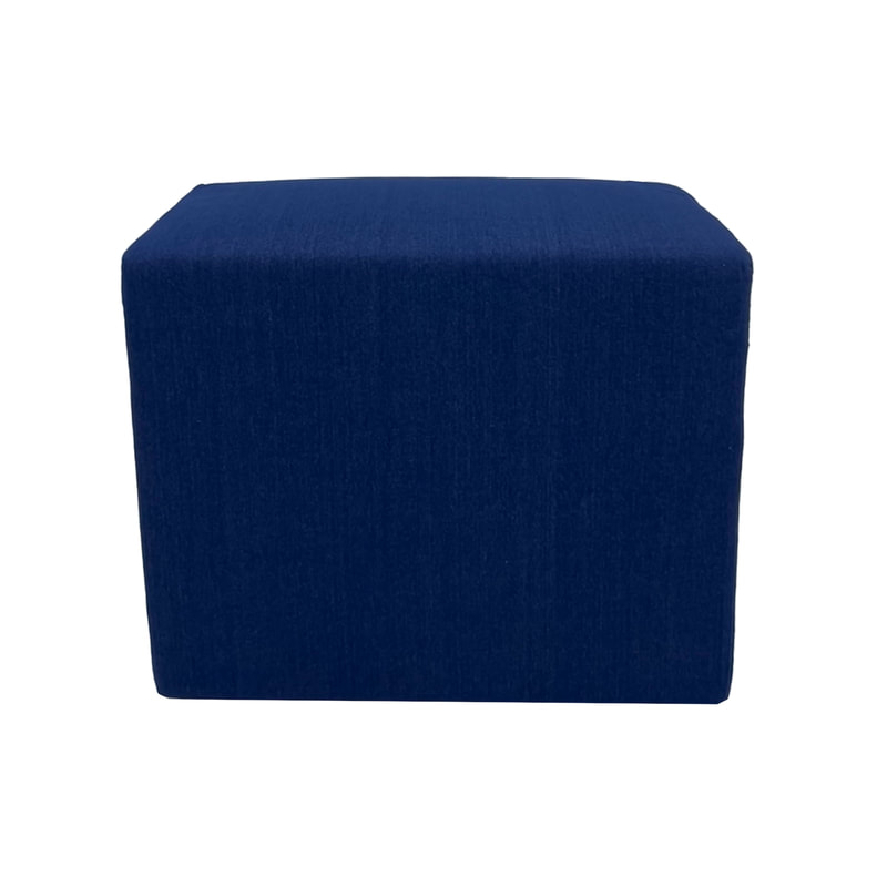 F-OT108-DN Endless Lounge Ottoman Type H in denim