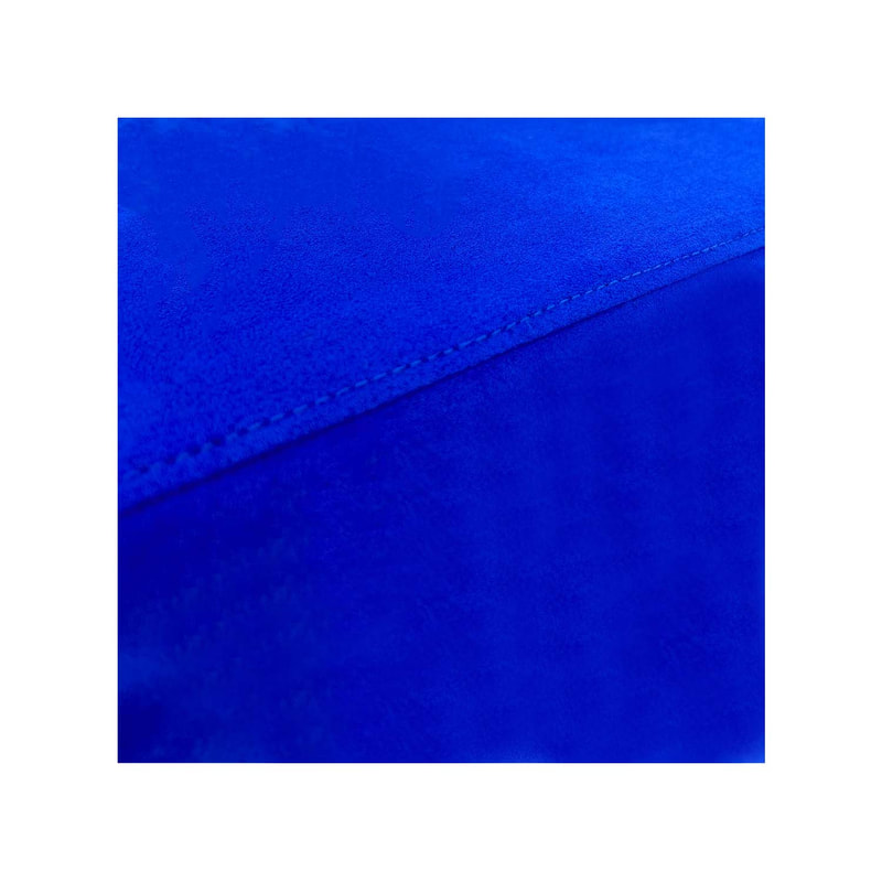 F-OT108-RB Endless Lounge Ottoman Type H in royal blue suede