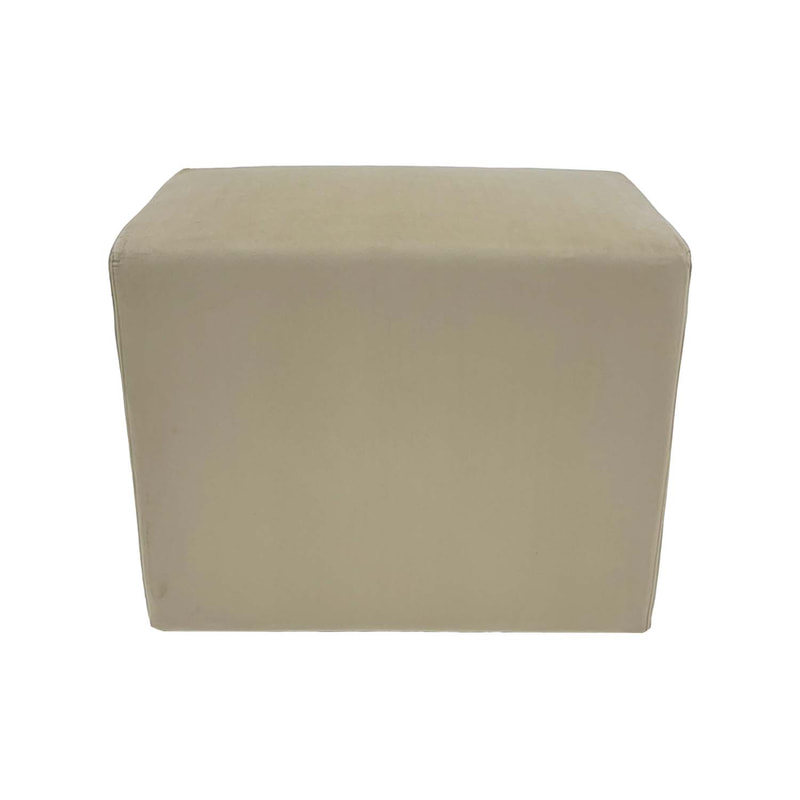 F-OT108-TF Endless Lounge Ottoman Type H in toffee velvet