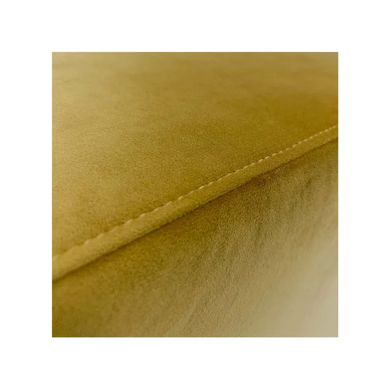 F-OT109-CG Endless Lounge Ottoman Type I in champagne gold velvet