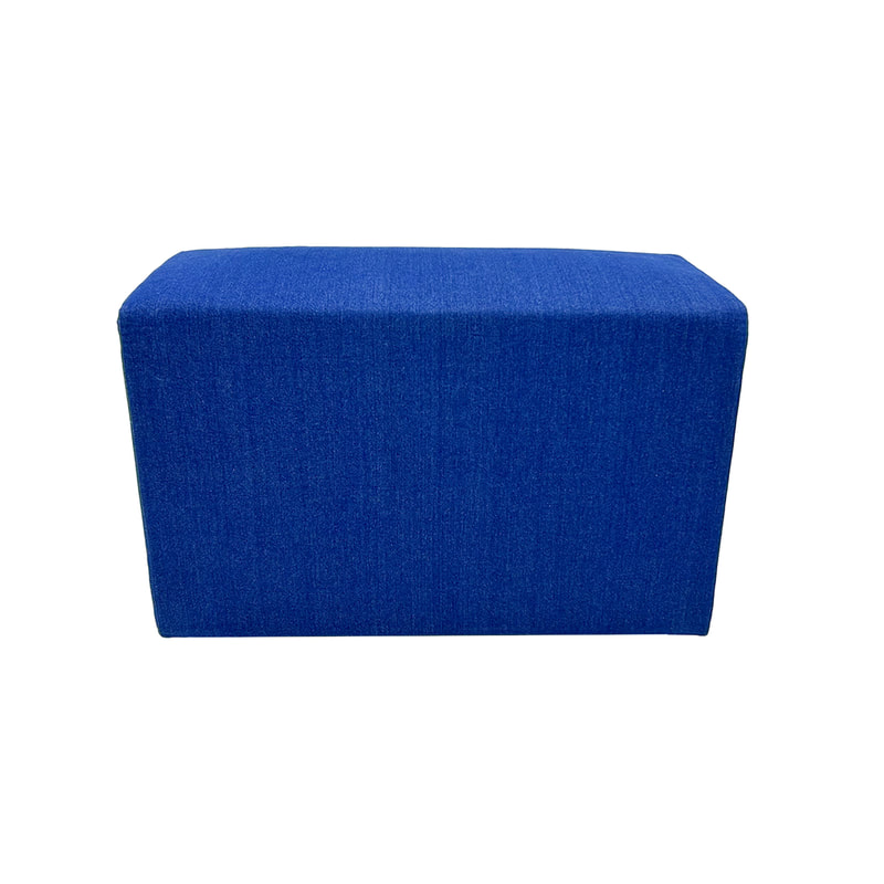 F-OT109-DN Endless Lounge Ottoman Type I in denim