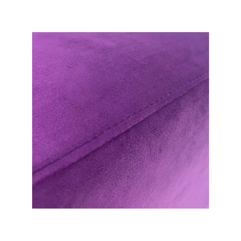 F-OT109-PR Endless Lounge Ottoman Type I in purple velvet