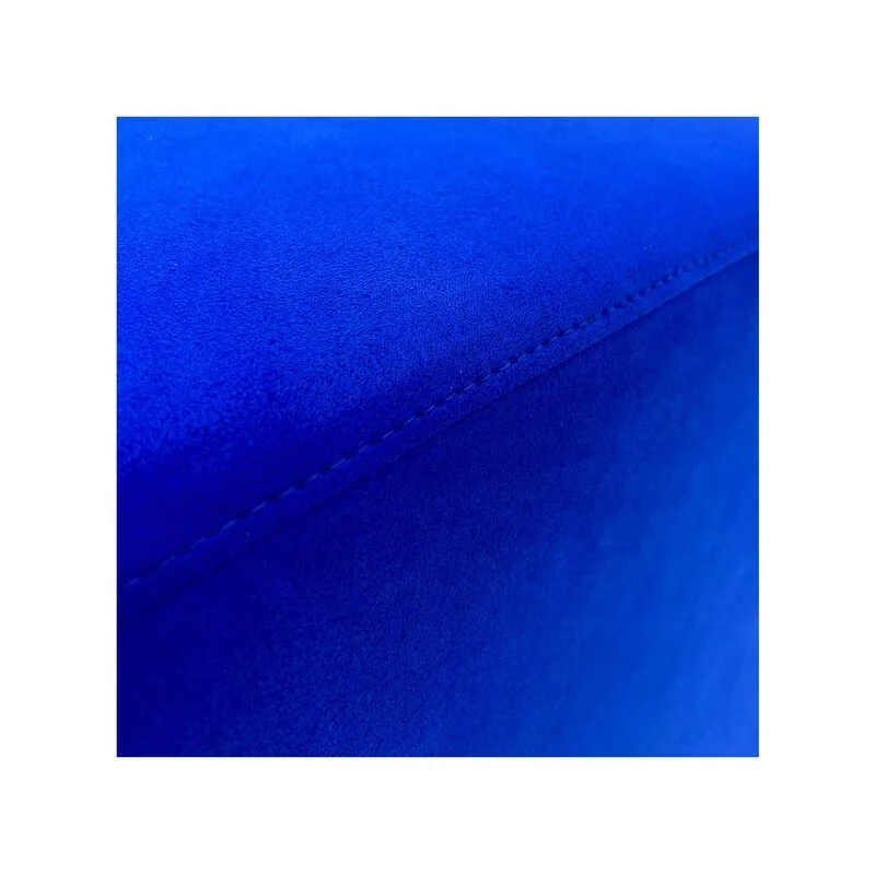 F-OT109-RB Endless Lounge Ottoman Type I in royal blue suede
