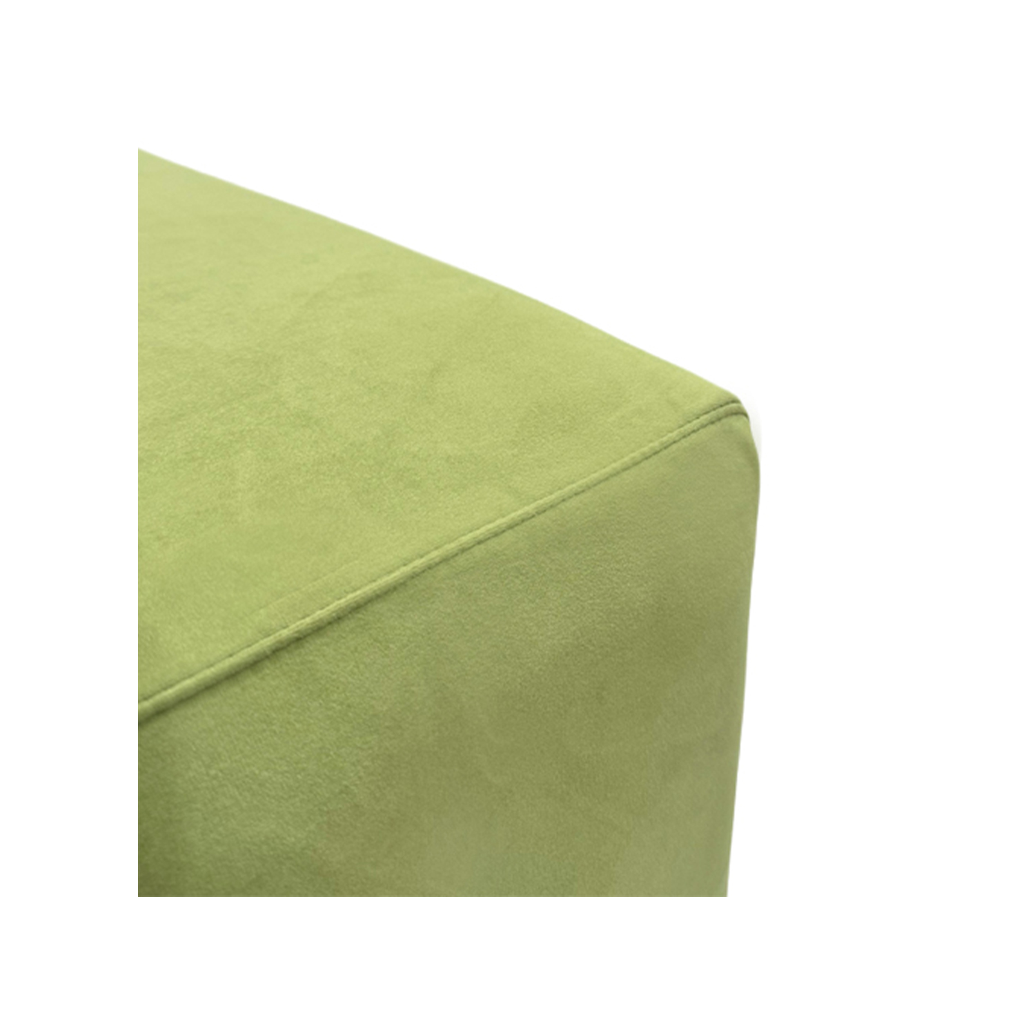 F-OT109-SG Endless Lounge Ottoman Type I in sage green velvet