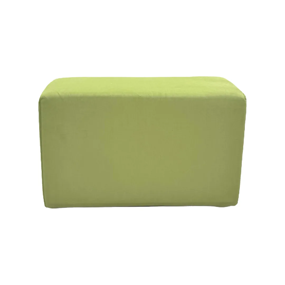 F-OT109-SG Endless Lounge Ottoman Type I in sage green velvet
